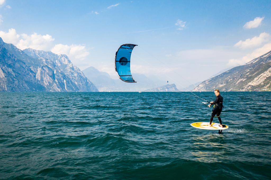 Wing foil Garda lake DJI 0935